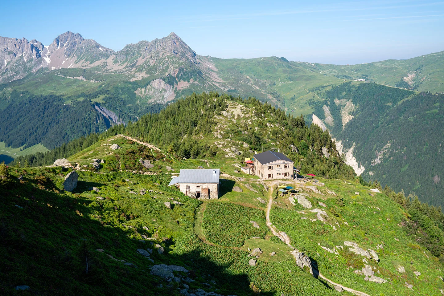 Refuge de Tré-la-Tête sopra il val Montjoie